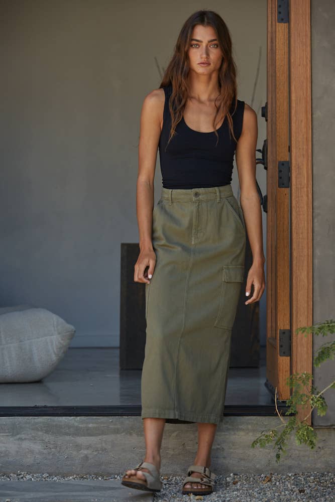 Double Layered Seamless Top: Black